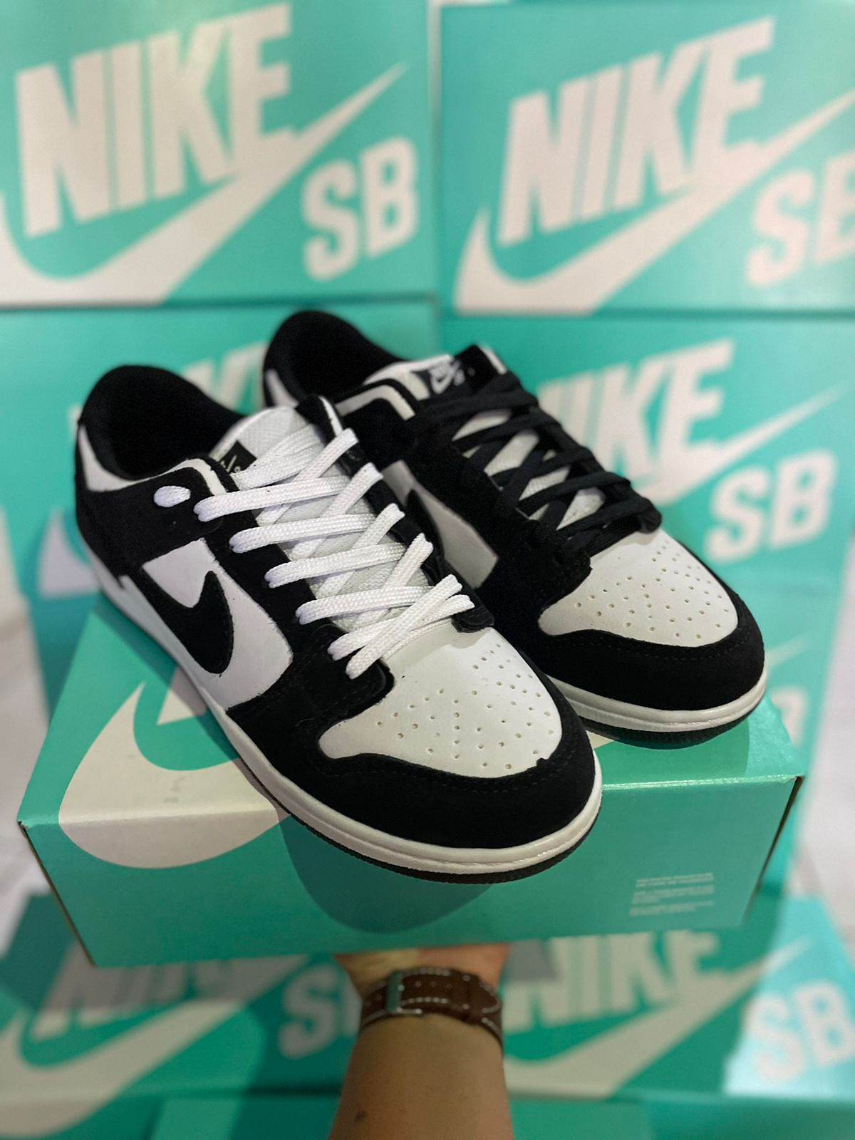 tenis nike dunk feminino preto e branco